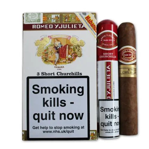 Romeo y Julieta Short Churchill Tubos (Pack of 3).