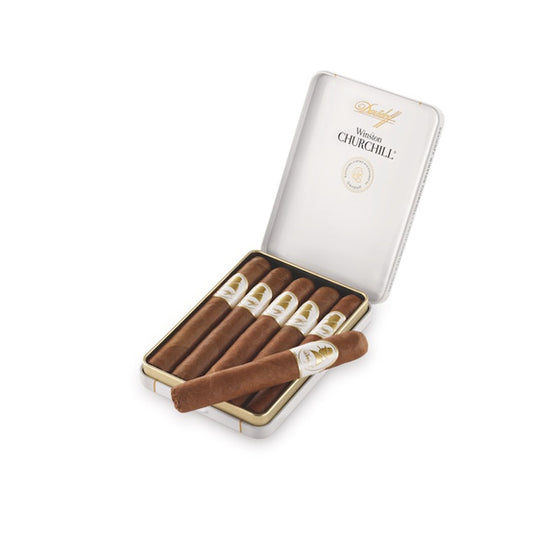 Davidoff Winston Churchill Racconteur Petit Panatela Cigar - Tin of 5