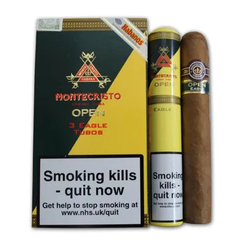 Montecristo Open Eagle Tubos (Pack of 3).