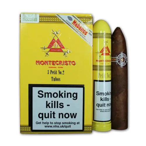 Montecristo Petit No. 2 Tubos (Pack of 3).