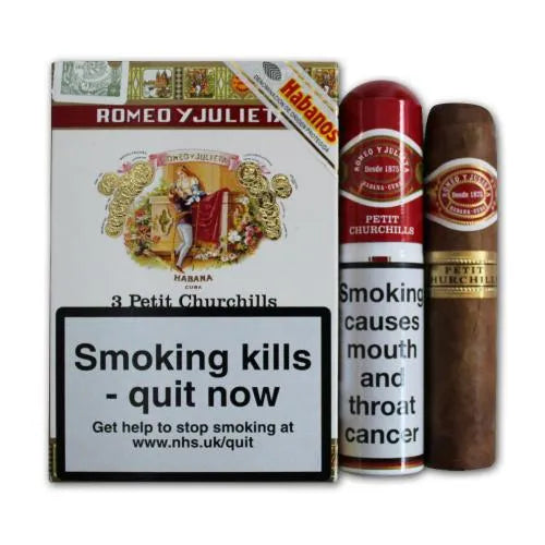 Romeo y Julieta Petit Churchill Tubos (Pack of 3).