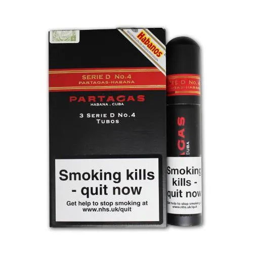 Partagas Serie D No. 4 Tubos (Pack of 3)