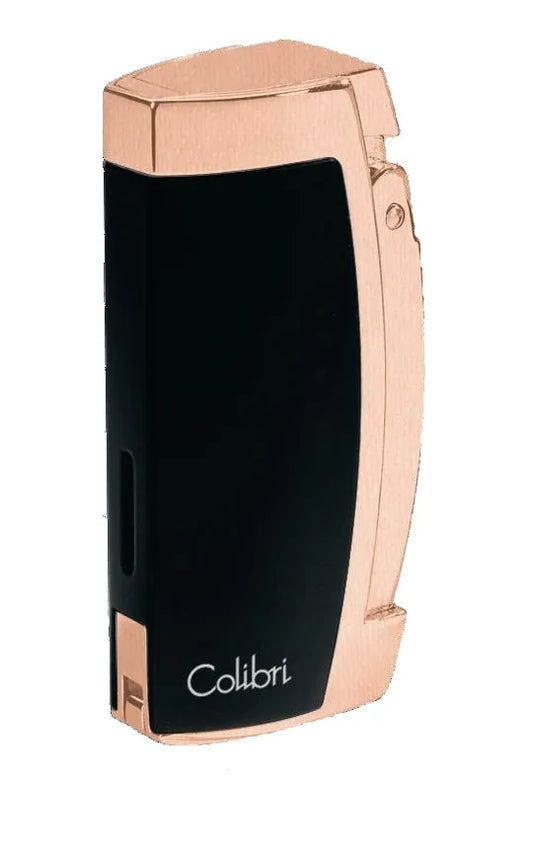 Colibri Enterprise - Triple Jet Lighter – Black and Rose Gold