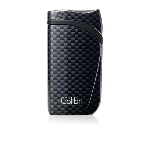 Colibri Falcon Carbon Fiber Single-jet Flame Lighter - Black