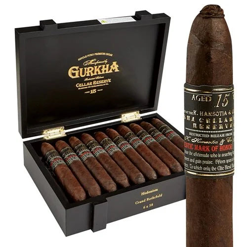 GURKHA CELLAR RESERVE 15 YEAR OLD MADURO SOLARA DOUBLE ROBUSTO - 1 Single Cigar